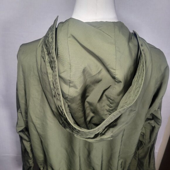 Everlane Women's The City Anorak Hooded Jacket Surplus Olive Green Size S - Picture 7 of 16